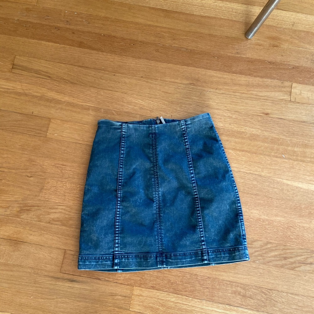 Free People Modern Femme Denim Mini Skirt Size 4